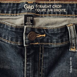 Gap Men's Straight Crop Jeans - Blue